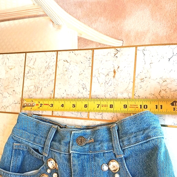 Ladies Vintage jeans,brand- Monique..u.s.a.,size 3/4..crystal embellishments - Picture 11 of 14